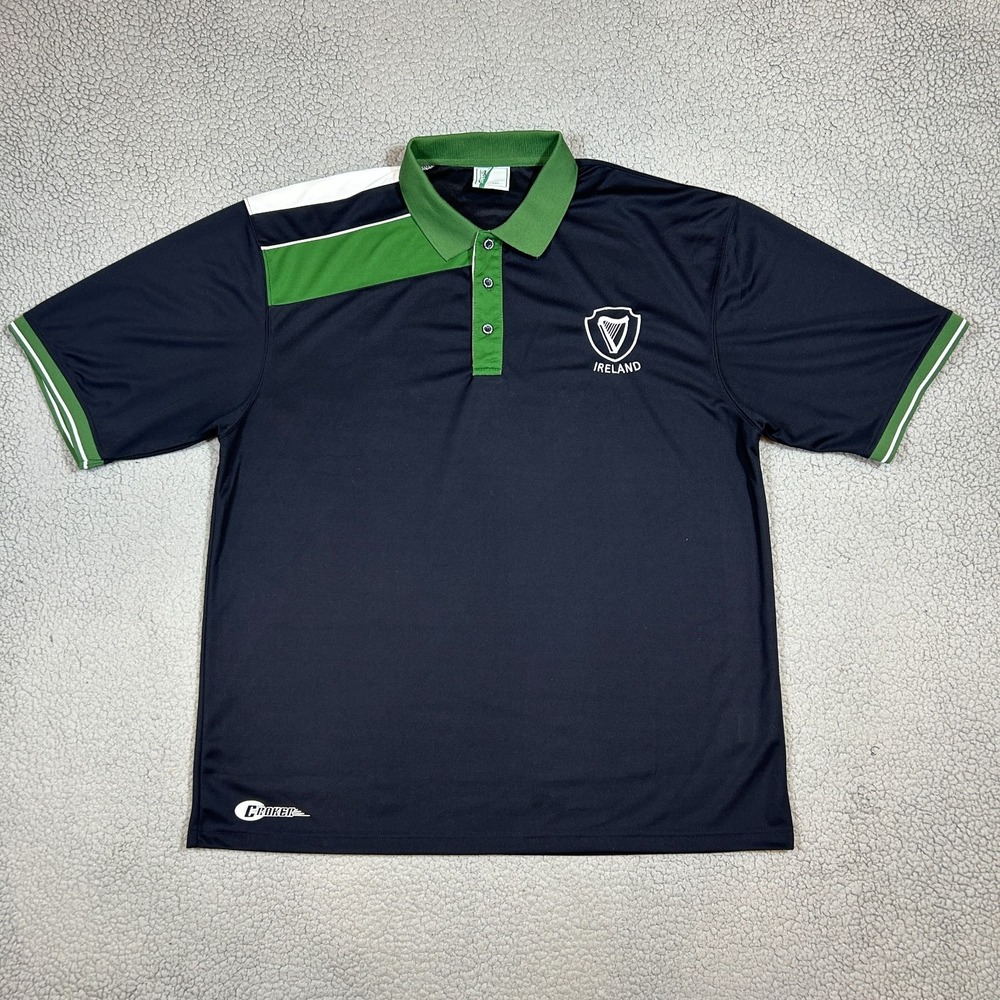 Croker Sports‎ Men's Ireland Golf Polo Shirt Size XXL 2XL St. Patrick's Day